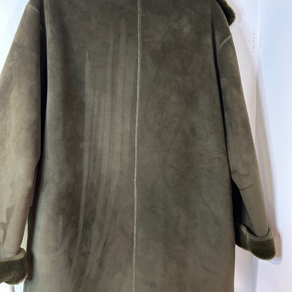 City Combi by delmod Faux suede coat size 10 - Picture 8 of 10